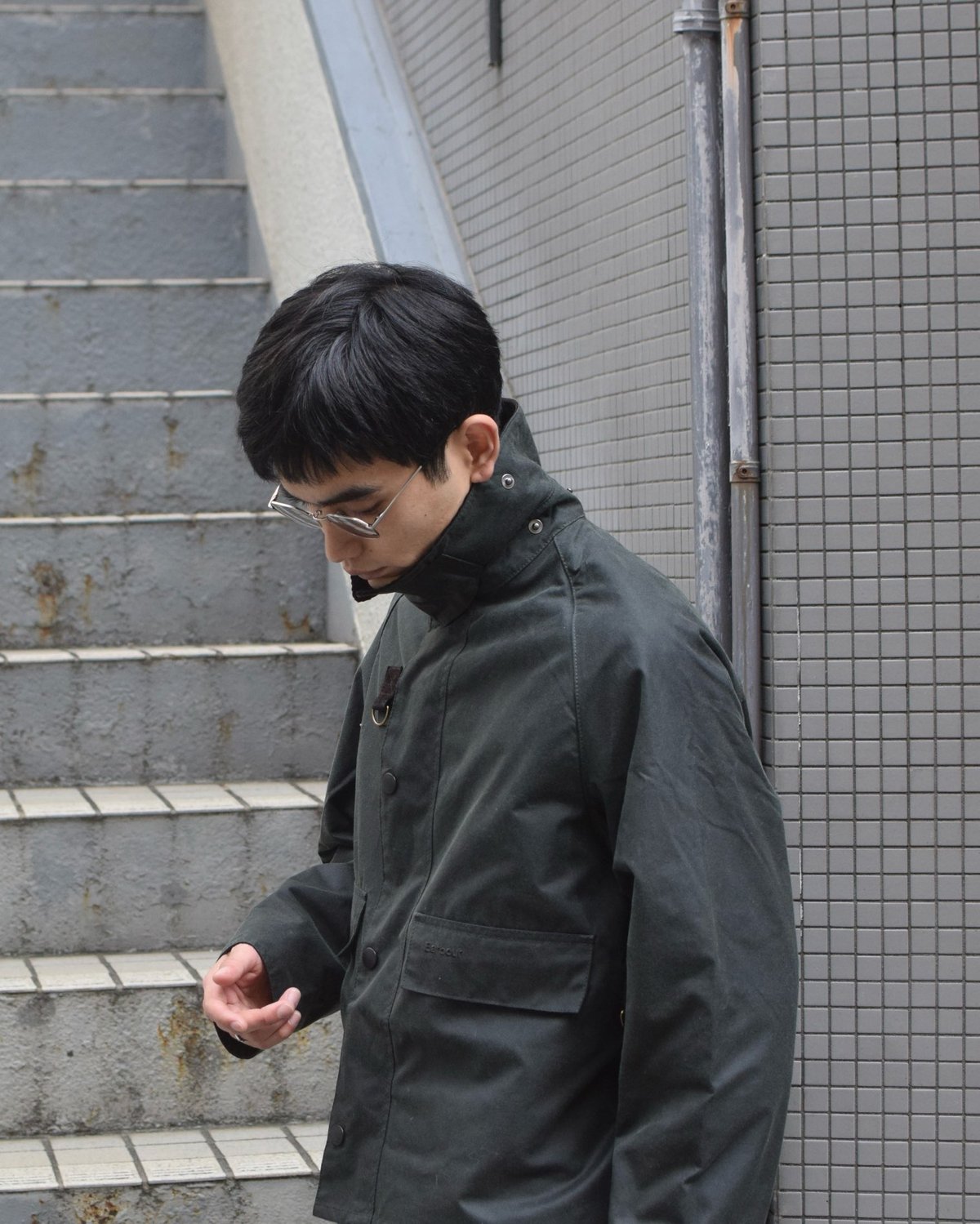 Barbour Spey Wax Jacket Sage | COUNTER