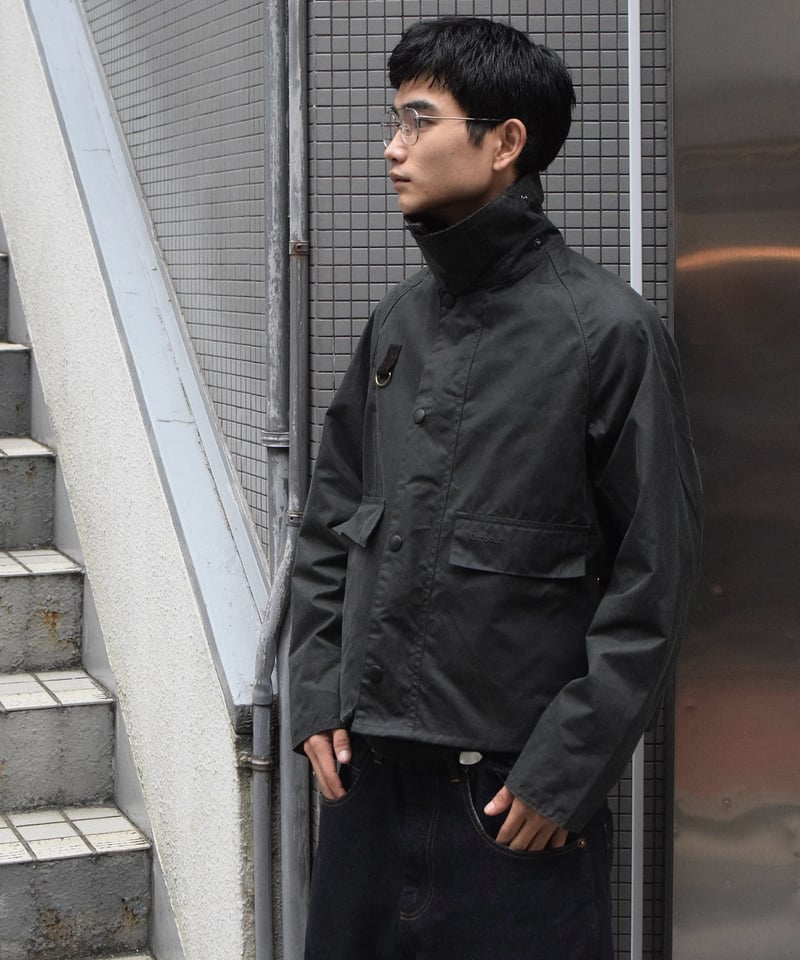 ジャケット・アウター BARBOUR SPEY JACKET WAX SAGE size M Barbour Spey Wax Jacket Sage | COUNTER