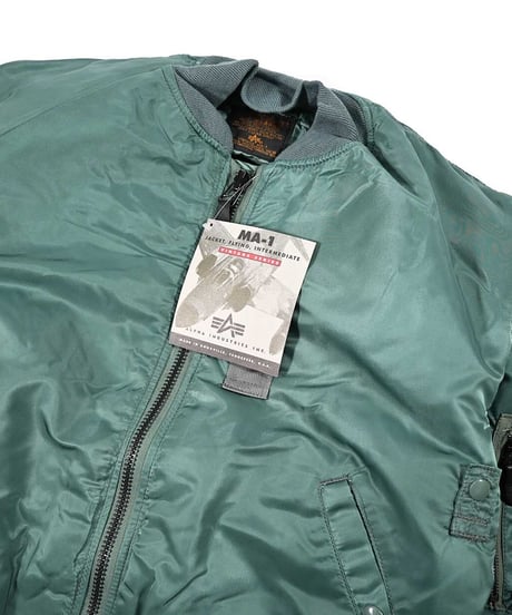 Deadstock Alpha MA-1 Flight Jacket Olive made in USA