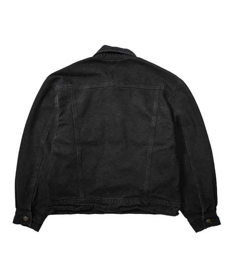 Prison Blues Denim Western Jacket Rinsed Fade Black