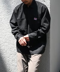 Ben Davis Half Zip Long Sleeve Work Shirt-6