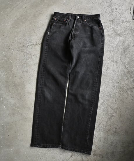 90's Used Levi's 501 Denim Pants Black Made in USA -1