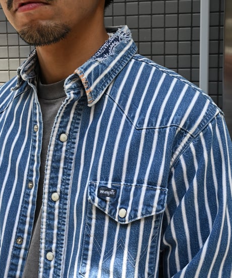 Customized Wrangler Denim Western Shirt - 4