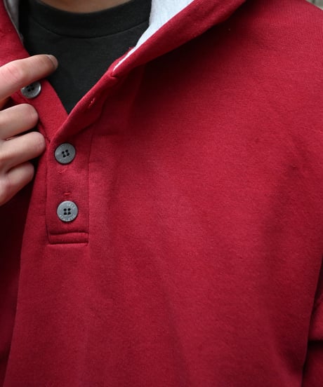 Russell Athletic Henley Sweat Hoodie Made in USA -6