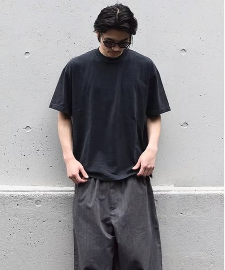 Los Angeles Apparel Garment Dye 8.5oz S/S Wide Tee Black Edge