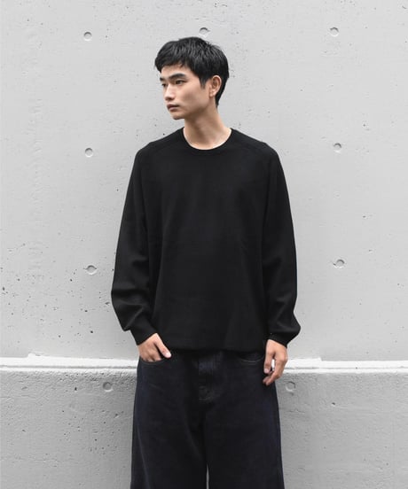 Calvin Klein Tech Knit Crew Neck Sweater Black