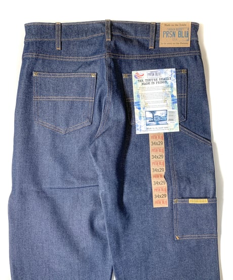 Prison Blues Double Knee Work Jean Rigid