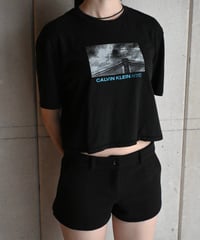 Remake Calvin Klein Cropped T-Shirt -7