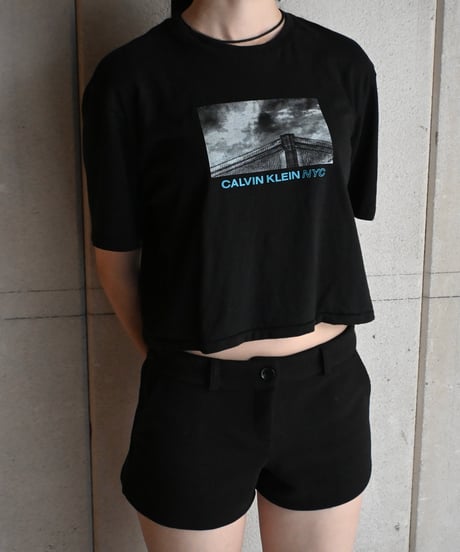 Remake Calvin Klein Cropped T-Shirt -7