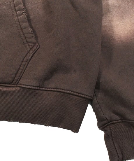 MOOJI MOOJI US Oversize Zip Up Hoodie Aged Brown