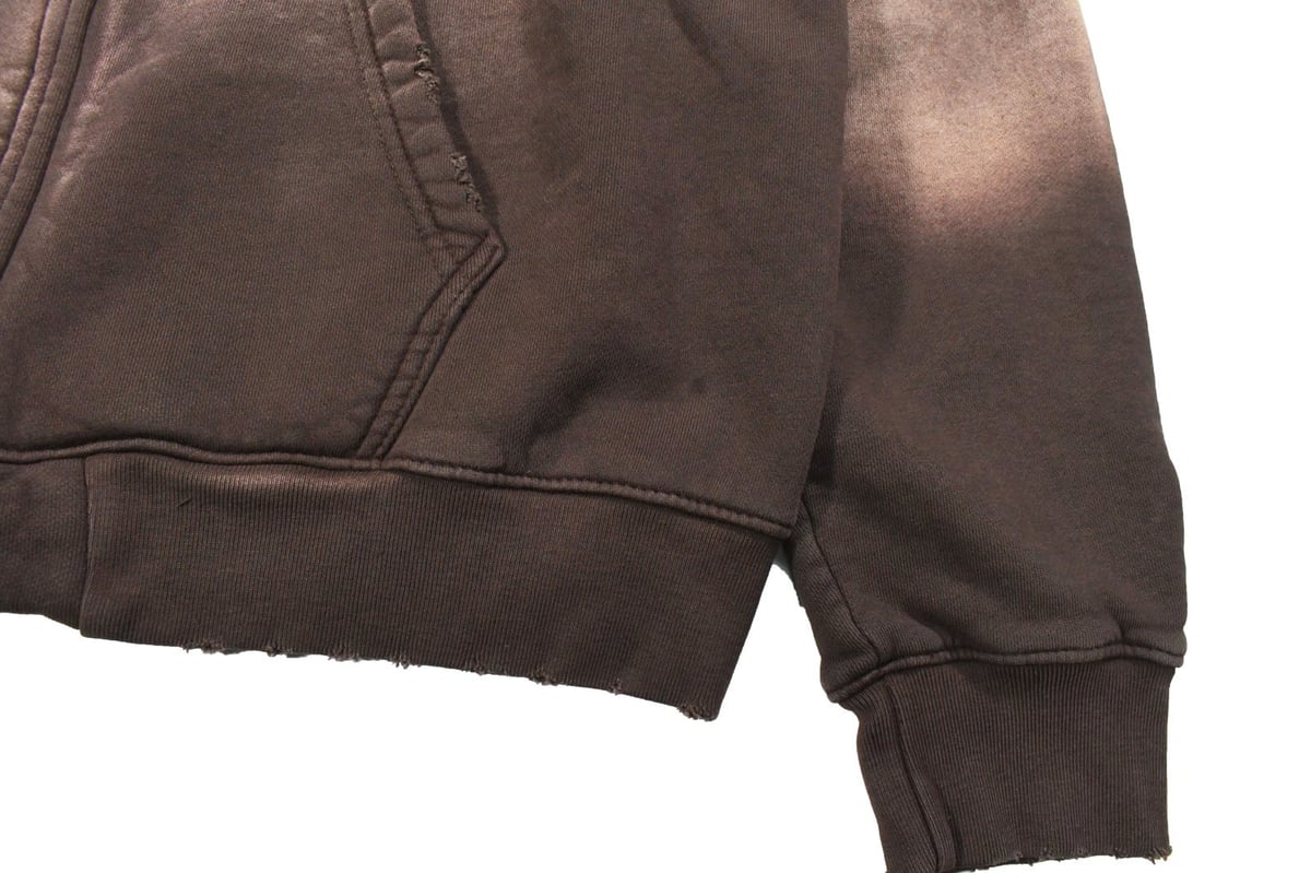 MOOJI MOOJI US Oversize Zip Up Hoodie Aged Brow