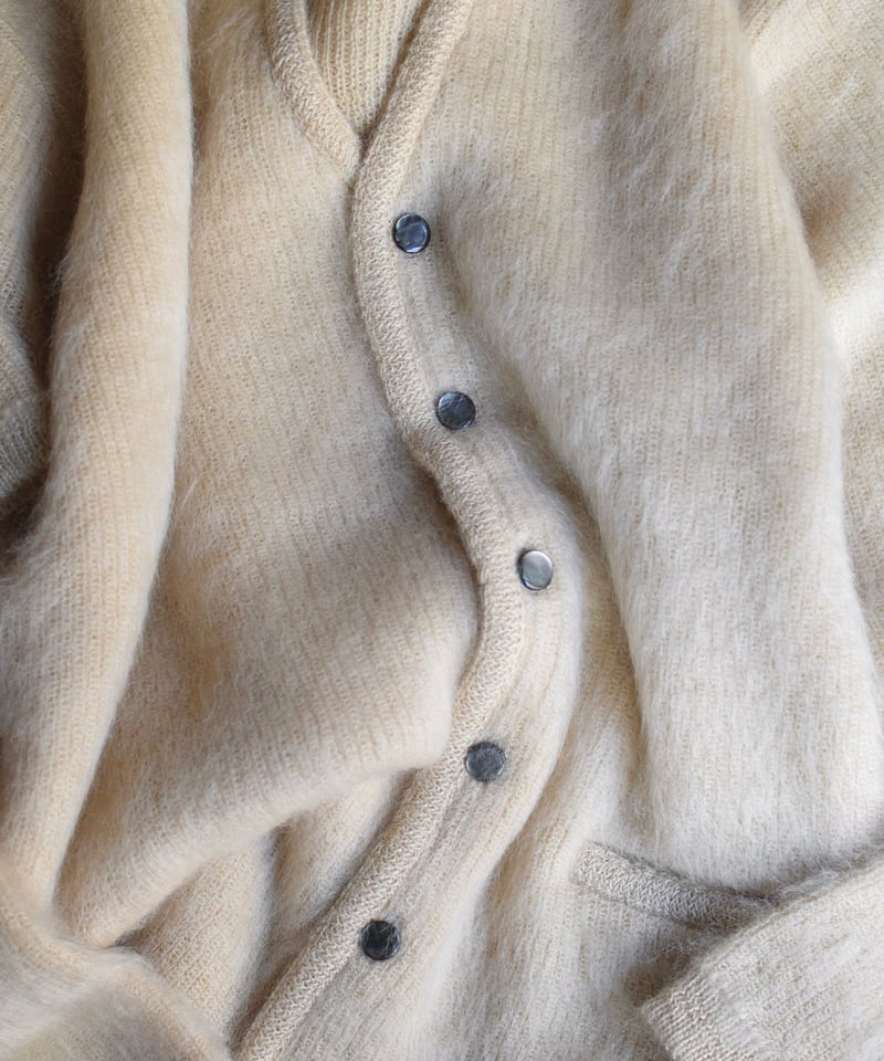 A.R.P. Shaggy Man™️ Mohair Cardigan W/Pocket Na