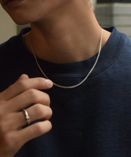 Italian Silver Necklace Anchor #001