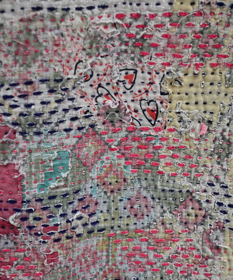 70's India Kantha Quilt Fabric