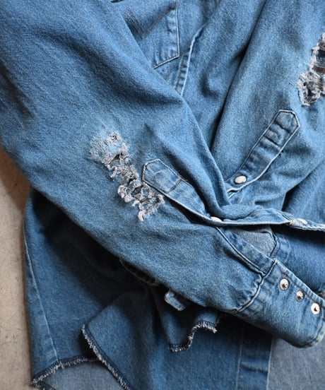 Customized Wrangler Denim Western Shirt - 3