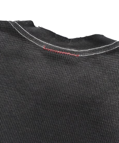 MOOJI MOOJI US Waffle Thermal Shirt Aged Black
