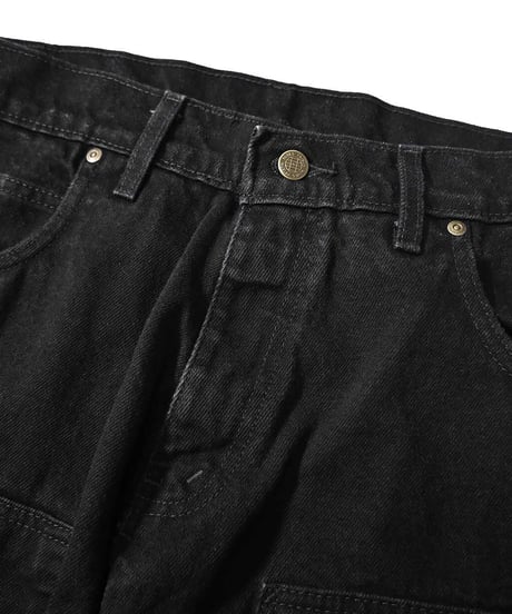 Prison Blues Double Knee Denim Work Jeans Fade Black
