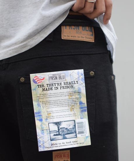 Prison Blues  Relaxed Fit Jeans Black