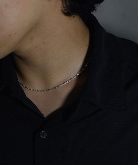 Italian Silver Necklace Twist