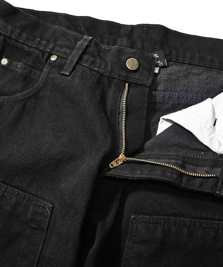 Prison Blues Double Knee Denim Work Jeans Fade Black