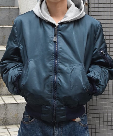 Deadstock GREENBRIER MA-1 Flight Jacket Navy EMAR Zip