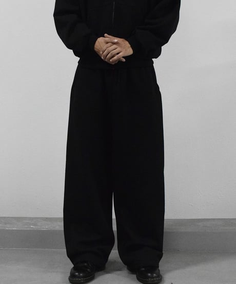 Los Angeles apparel 10oz Open Bottom Sweat Pants Black