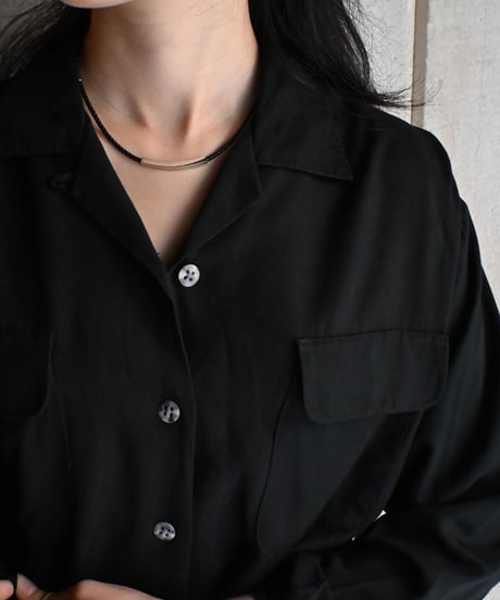 80s Banana Republic Rayon Long Sleeve shirt -9