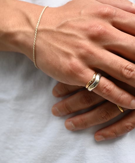 90's Tiffany Wave Ring 18k Gold "Elsa Peretti"