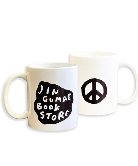 JINGUMAE BOOKSTORE PEACE MUG