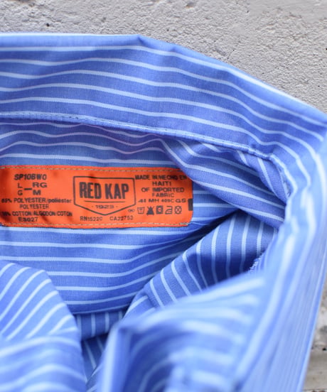 Red Kap Customize L/S Work Shirt Sax/White Stripe