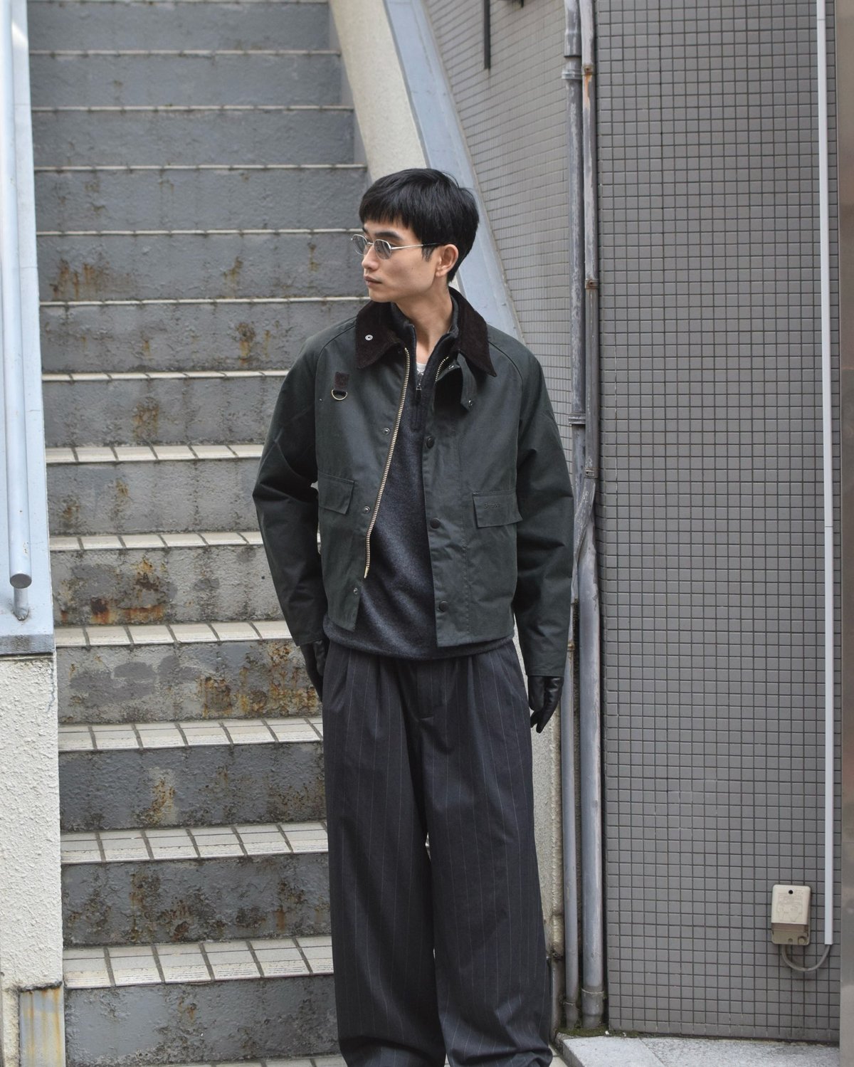 ジャケット・アウター BARBOUR SPEY JACKET WAX SAGE size M Barbour（バブァー）SPEY JACKET（スペイジャケット）