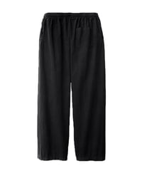 Los Angeles Apparel Cotton Poplin Wide Leg Pants Black