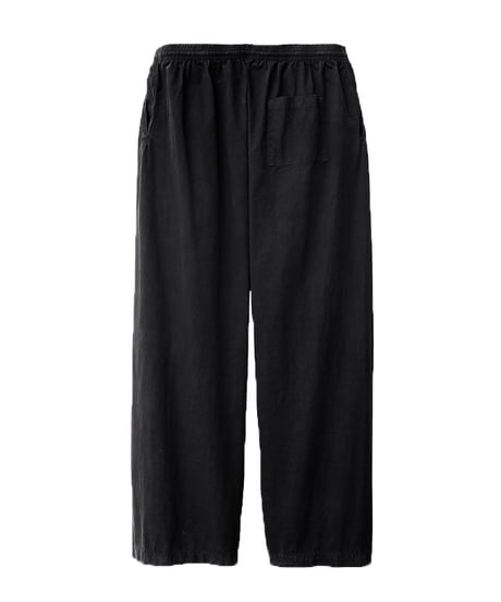 Los Angeles Apparel Cotton Poplin Wide Leg Pants Black