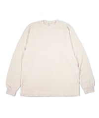 Los Angeles Apparel Garment L/S Heavy Thermal Crew Neck Creme