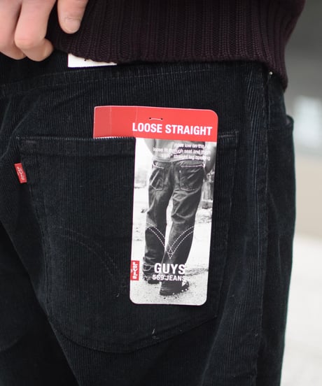 Deadstock Levi's 569 Corduroy Pants Black