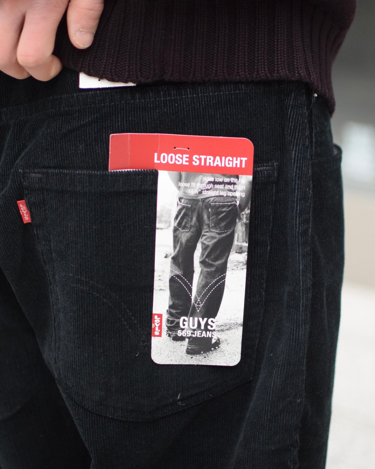 Deadstock Levi's 569 Corduroy Pants Black | COU Deadstock Levi's 569 Corduroy Pants Black | COU