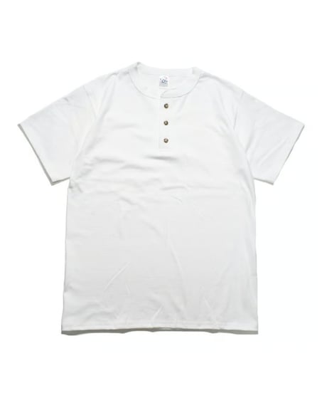 Cal Cru 3Button S/S Henley T-Shirt White