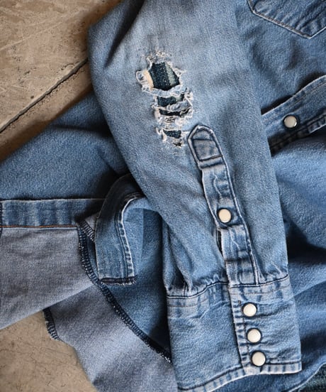 Customized Wrangler Denim Western Shirt -1