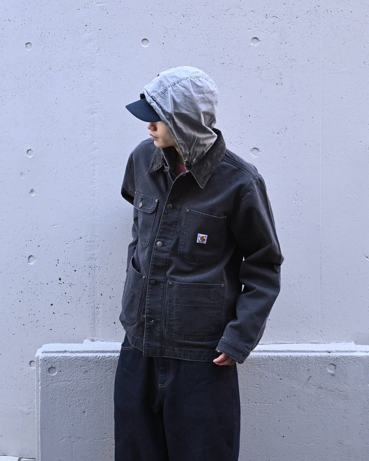 Carhartt Aged Duck Unlined Chore Coat Black | C