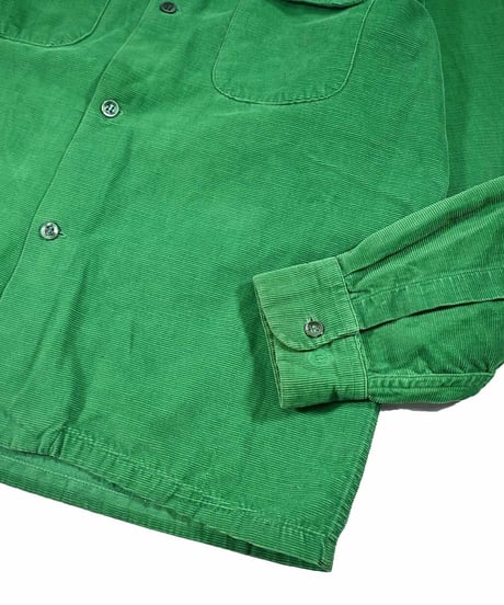 50s Used Towncraft Corduroy Open Collar Shirt
