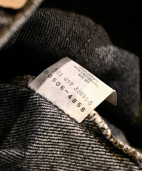 80's Used Levi's 506 Denim Pants Black Made in USA -4