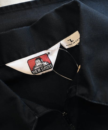 Ben Davis Half Zip Long Sleeve Work Shirt-6