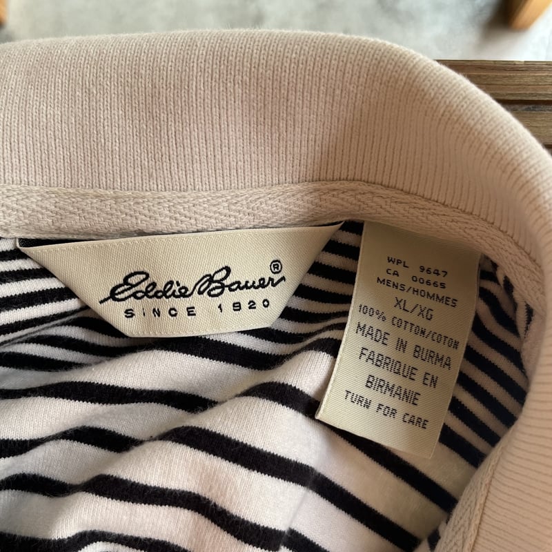 Used Eddie Bauer Long sleeve Polo Shirt 14 CO