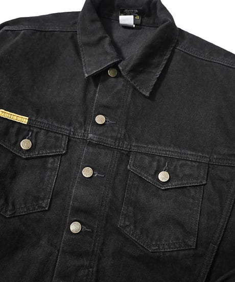 Prison Blues Denim Western Jacket Rinsed Fade Black