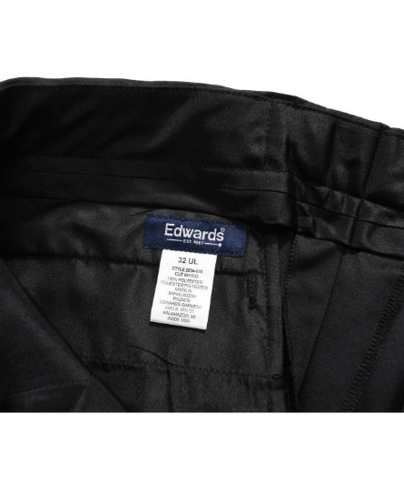 Edwards Pleated front Microfiber Dress Pants Bl