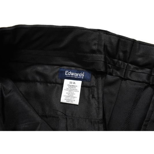 ス*イ様 Edwards Microfiber Dress Pants Blac MICROFIBER PLEATED FRONT DRESS PANT | Edwards Garment