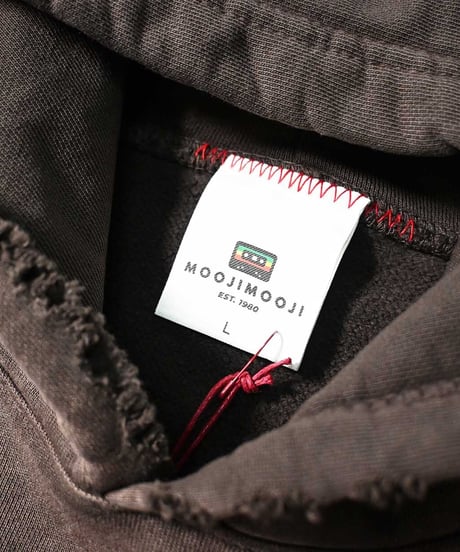 MOOJI MOOJI US Oversize Crop Hoodie Aged Brown