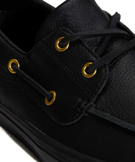 VANS 2-Eyelet Boat Shoe Leather Black
