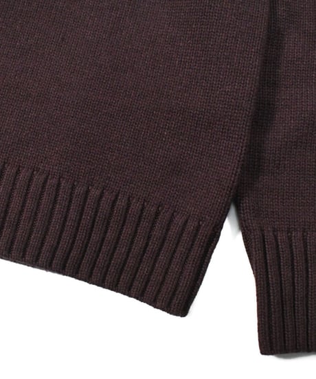 Calvin Klein V-Neck Knit Sweater Brown