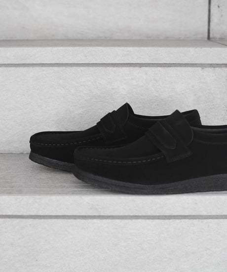 Clarks Wallabee Loafer Black Suede